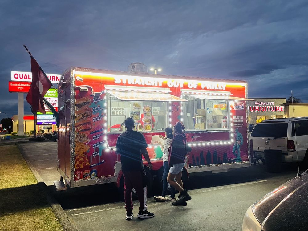 The original Phil's Cheesesteak trailer in Bakersfield