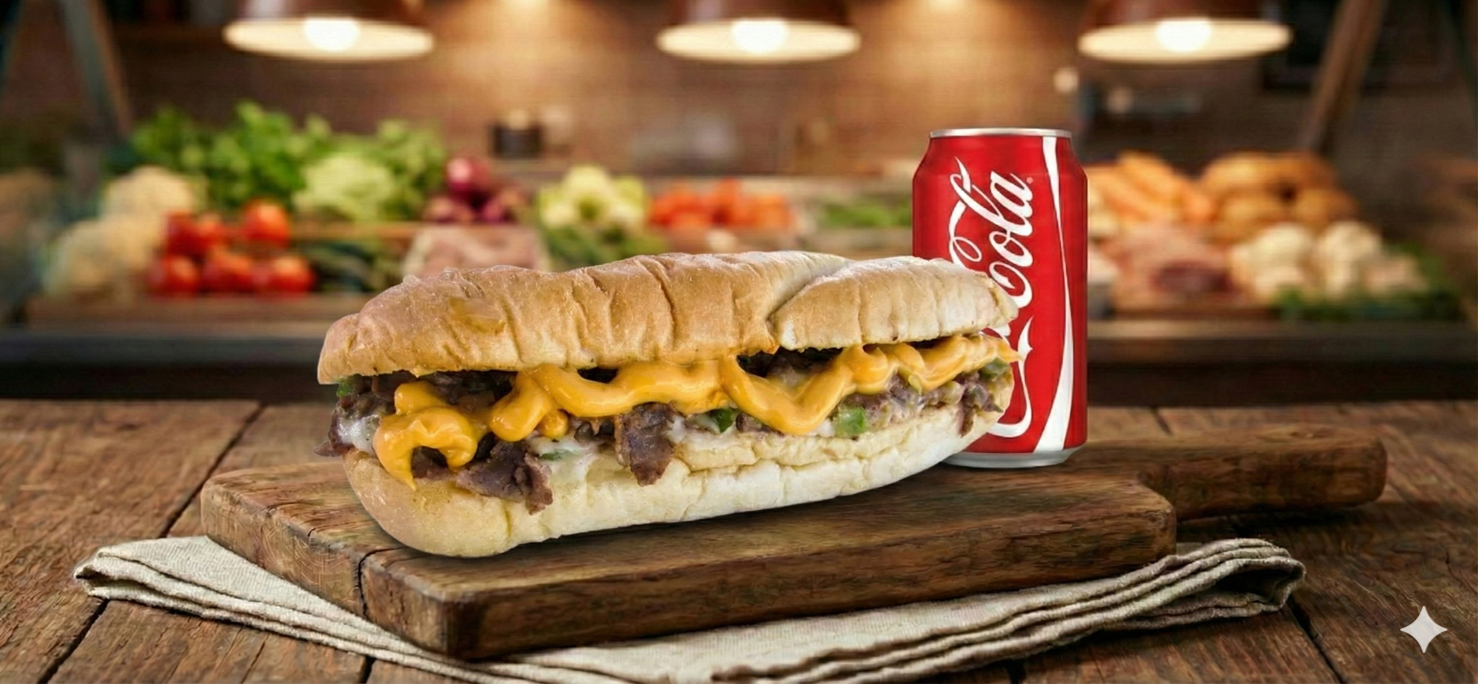 Cheesesteak Whiz with authentic cheese sauce