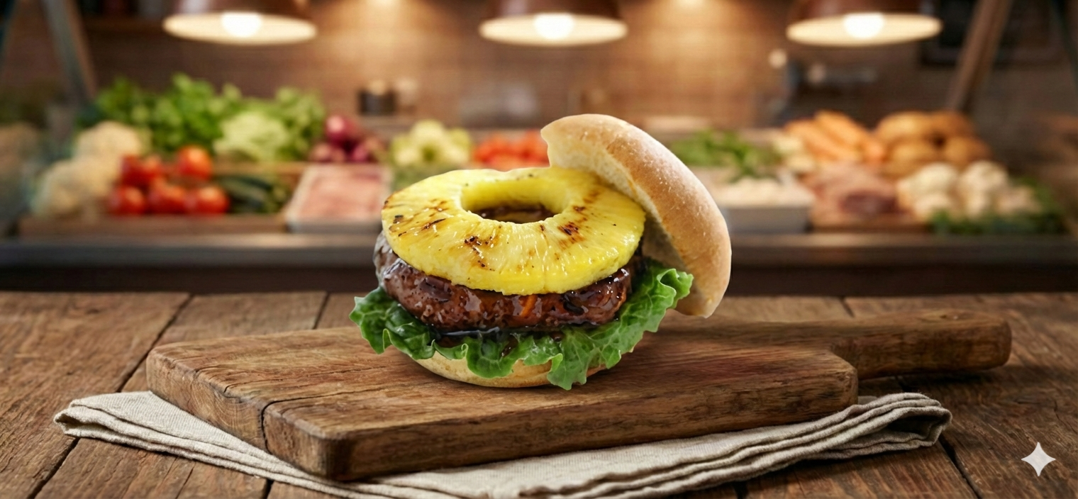 Fresh Pineapple Burger